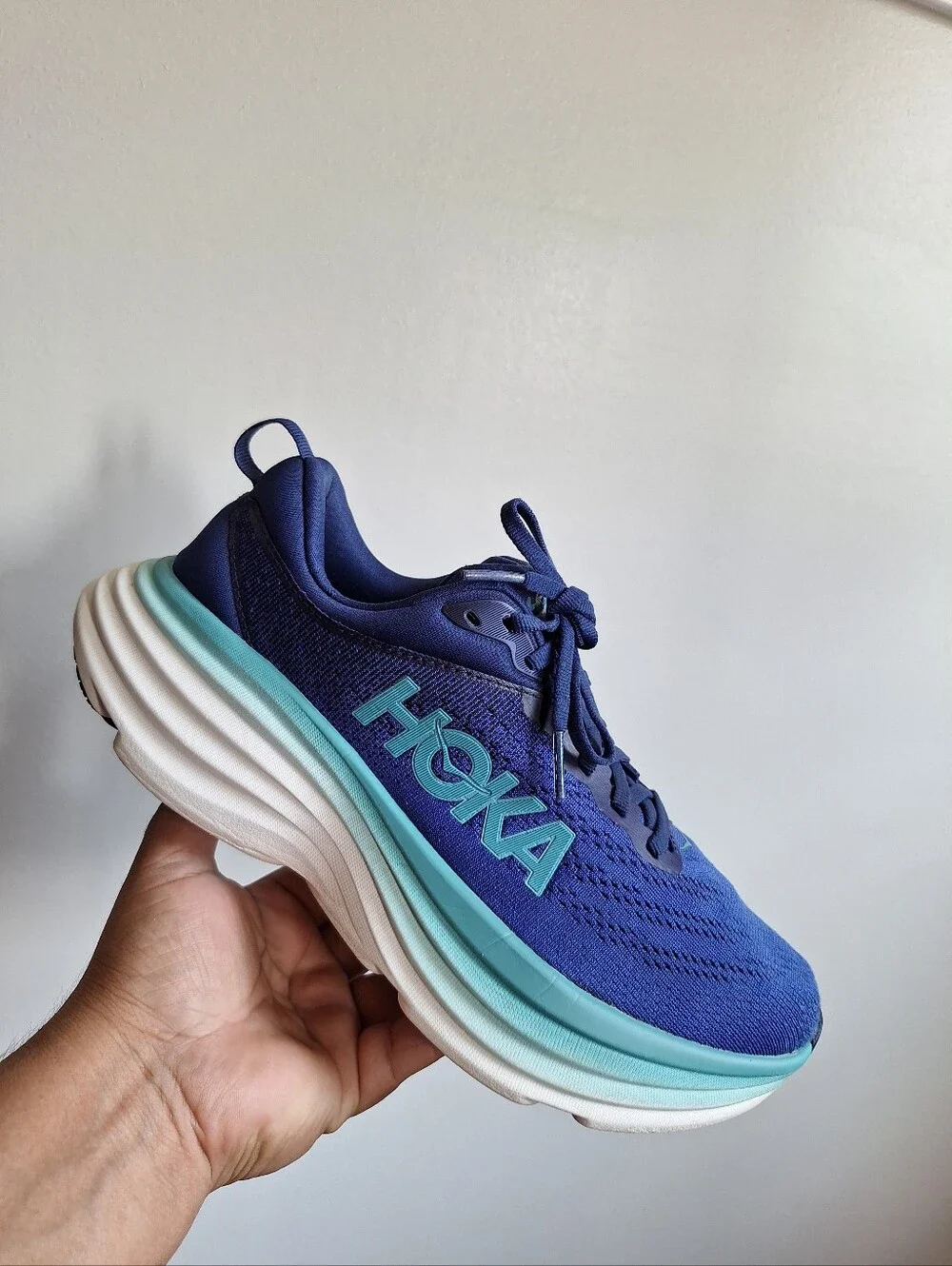 Hoka  Bondi 8 Women's  Bellwether Blue / Bluing  Size 7.5B